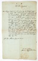 1849 Levél a rendőr igazgatóhoz Szent György utcai szökőkút ügyében, Marosvásárhely,39x24cm