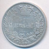 Nagy-Britannia 1864. 6P Ag Viktória T:3 Great-Britain 1864. 6 Pence Ag Victoria C:F