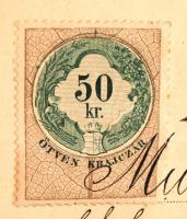 1896 Képesítő Bizonyítvány vasuti forgalmi, távírdai és kereskedelmi szolgálatra, viaszpecséttel, so...