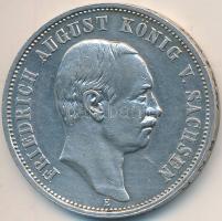Német Államok / Szászország 1908E 3M Ag "III. Frigyes Ágost" T:2- German States / Sachsen 1908E 3 Mark Ag "Friedrich August III" C:VF