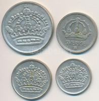 Svédország 1950-1960. 10ö Ag + 25ö Ag (2x) + 50ö Ag T:2,2- 
Sweden 1950-1960. 10 Öre Ag + 25 Öre Ag...
