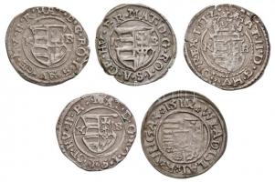 1510K-G Denár Ag "II. Ulászló" (0.61g) + 1612KB-1618KB Denár Ag "II. Mátyás" (4x...