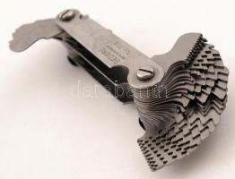 Whitworth fogazatmérő,(Made in Germany) 50 részes, jó állapotban, 6,5cm