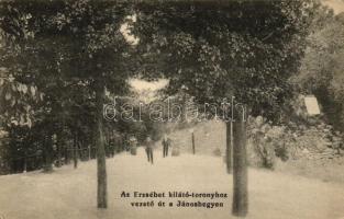 Budapest XII. Jánoshegy, Erzsébet kilátó - 2 db képeslap