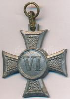 1923. "III. osztályú Legénységi Szolgálati Jel" hadifém kitüntetés mellszalag nélkül T:2-  Hungary 1923. "Distinction for Long Service for the Soldiers, 3rd Class" war metal decoration without ribbon C:VF  NMK 357.