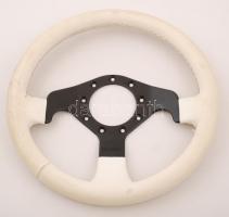 Formuling márkájú bőr markolatú fém sportkormány, d: 34 cm