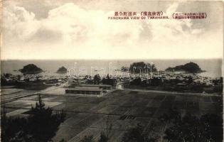 Kb. 125 db régi, nagyrészt megíratlan japán város- és tájképes lap vegyes minőségben / ~125 mainly u...