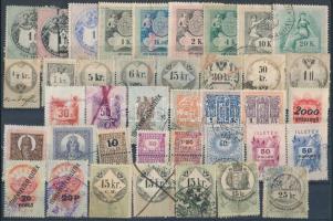 1854-1957 40 db-os vegyes illetékbélyeg összeállítás