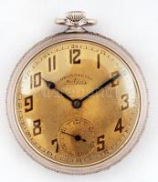 cca 1920 Montilier Chronometer zsebóra. Működőképes. / Pocket watch. Works well. d:8 cm