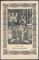 cca 1855 Emlék az első szent áldozásra, 16x10cm