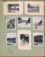 1939 Erdély: Szováta, Kolozsvár, Szatmár és tájak, összesen 30 db 6x9 cm-es kép berakó lapokon / Pho...