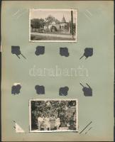 1939 Erdély: Szováta, Kolozsvár, Szatmár és tájak, összesen 30 db 6x9 cm-es kép berakó lapokon / Pho...