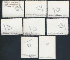 1939 Erdély: Nagyvárad 8 db 6x9 cm-es feliratozott fotó / Photos of Oradea