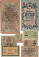 Orosz-szovjet 1898-1947 hagyaték tétel 17db, benne jobbak, mint polgárháború, cservonec T:II(többség...