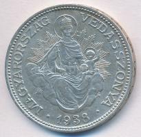1938. 2P Ag "mosolygós Madonna" T:2 
Adamo P7