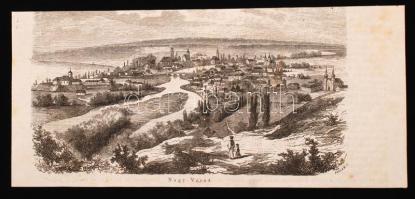 1857 Nagy-Várad, 10x19,5cm, rotációs fametszet a Vasárnapi Újság egyik 1857-es számából, papír, jelzés nélkül