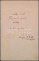 1872 Kézzel írt emlékkönyv egy szerelmes jogászhallgató 116 oldalon leírt saját költésű verses költeményeivel, tartalomjegyzékkel, szépen letisztázva, jó állapotban