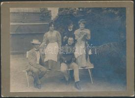 cca 1890 6 db nagyobb méretű, keményhátú fotó