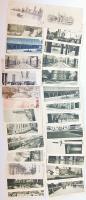 1900 Párizs világkiállítás 3klf képeslapja+24 klf későbbi párizsi kiállítás lap