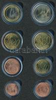 Olaszország 2002R 1c-2EUR (8xklf) szettben T:1,1- Italy 2002R 1c-2EUR (8xdiff) in set C:UNC,AU