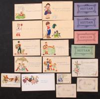 1920-40 Különféle szorgalmi jegy, vegyes méretben és minőségben, 20db