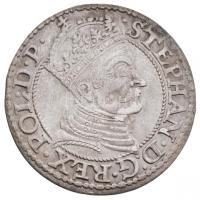 Lengyel Királyság / Danzig 1579. Garas Ag "Báthory István" (2,11g) T:2 Poland / Danzig 1579. Groschen Ag "Stephen Bathory" (2,11g) C:XF Kopicki 7433.