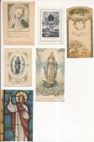 cca 1900 Csipke szentkép, különböző méretben,benne metszet és litho is 6db