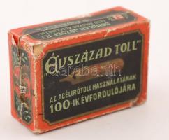 Schuler József "Évszázad toll" papírdoboz, 6x4x2cm