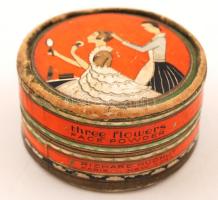 Three Flower puder, papírdoboz, 7x3,5cm