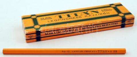 Titán, legfinomabb rajzirón 12drb. teljes tartalommal eredeti papírdobozban, 18x5x2cm