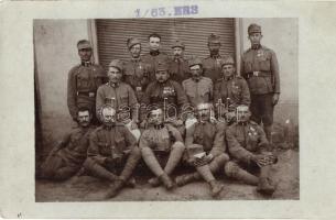 1917 Kolozsvár, K.u.K. katonák csoportképe / WWI K.u.K. soldiers group photo (EK)