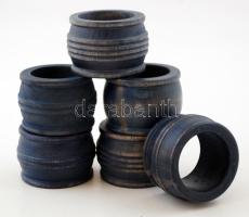 IKEA Prakt fából készült szalvétagyűrű szett, 6 db, d: 5 cm