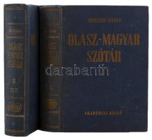 Olasz-magyar szótár. Szerk.: Herczeg Gyula. 1-2. köt. Bp., 1978, Akadémiai Kiadó. Kicsit kopott vászonkötésben, egyébként jó állapotban.