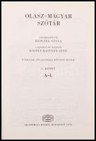 Olasz-magyar szótár. Szerk.: Herczeg Gyula. 1-2. köt. Bp., 1978, Akadémiai Kiadó. Kicsit kopott vász...