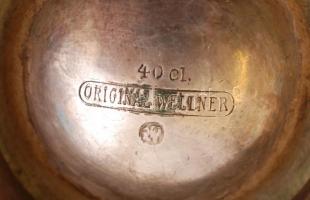 Wellner alpakka kiöntő, jelzett, m: 15 cm