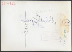 1968 Kovács Gyula, Magyar Távirati iroda fotó: Mayer Mihály vízilabdázó, jelzett fotó, 13x13cm