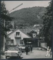 1970 Badacsony, Magyar Hírek szerkesztősége, jelzett fotó, 19x17cm