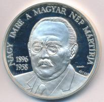 Bognár György (1944-) 1990. "MÉE Budapest / Nagy Imre a magyar nép mártírja" Ag emlékérem ...