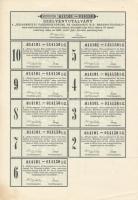 Berettyóújfalu 1923. "Biharmegyei Fakereskedelmi és Gazdasági Részvénytársaság" 50db részv...