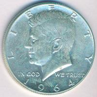 Amerikai Egyesült Államok 1964. 1/2$ Ag "Kennedy" T:1-,2 patina 
USA 1964. 1/2 Dollar Ag ...