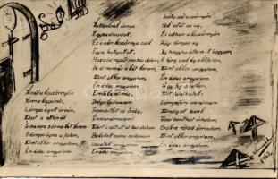 Kívül a kaszárnyán, kinn a kapunál... / WWII Hungarian military song s: Németh (fl)