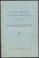1927 Az első magyar részvény-serfőződe (Budapest-Kőbányán) alapszabályai. Kettéhajtva,  pp.:16, 22x15cm