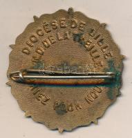 Franciaország DN "Lille Érsekség" zománcozott fém jelvény (37mm) T:2
France ND "Dioc...