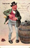 Langts no oane? / Drunk man, humour, C.A. & Co. M. No. 3578. s: Kraus