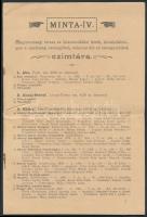 cca 1893 Magyarországi társas és közművelődési körök, kereskedelmi ipar- és gazdasági szakegyletek, valamint dal- és zeneegyesületek czimtára. pp.:16, 22x15cm
