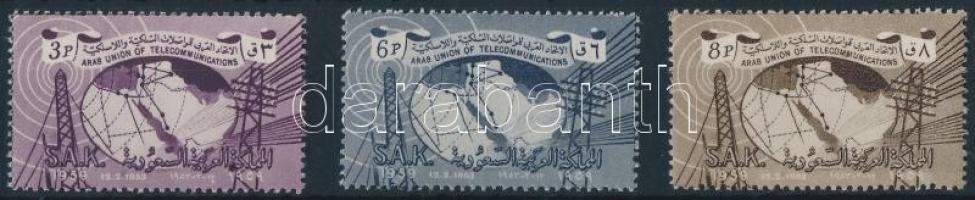 1961 Arab Telegráf és Telefon Unió sor Mi 118-120