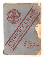 1925 Unghváry László faiskola, szőlő- és borgazdasági részvénytársaság kertészeteinek árjegyzéke 1925 ősz - 1926 tavasz, 41. évf. Sérült, viseltes állapotú papírkötésben, egyébként jó állapotban.