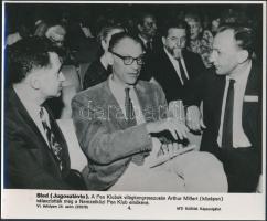 cca 1960-1980 Vegyes művészeti események (film, irodalom), 4 db MTI fotó, Külföldi Képszolgálat, kül...