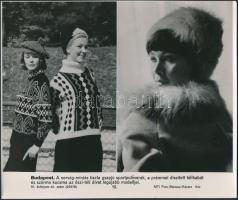 cca 1960-1980 6 db divattal kapcsolatos MTI fotó, különböző méretben