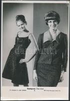 cca 1960-1980 6 db divattal kapcsolatos MTI fotó, különböző méretben